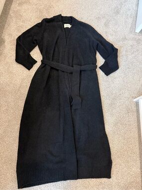 UGG Women's Black Lenny II Knit Robe